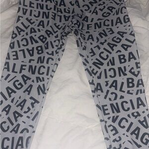 Balenciaga Kids Gray Leggings